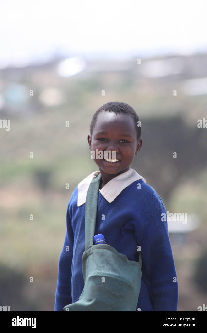 Aller à l'école pour enfants d'Afrique Banque D'Images