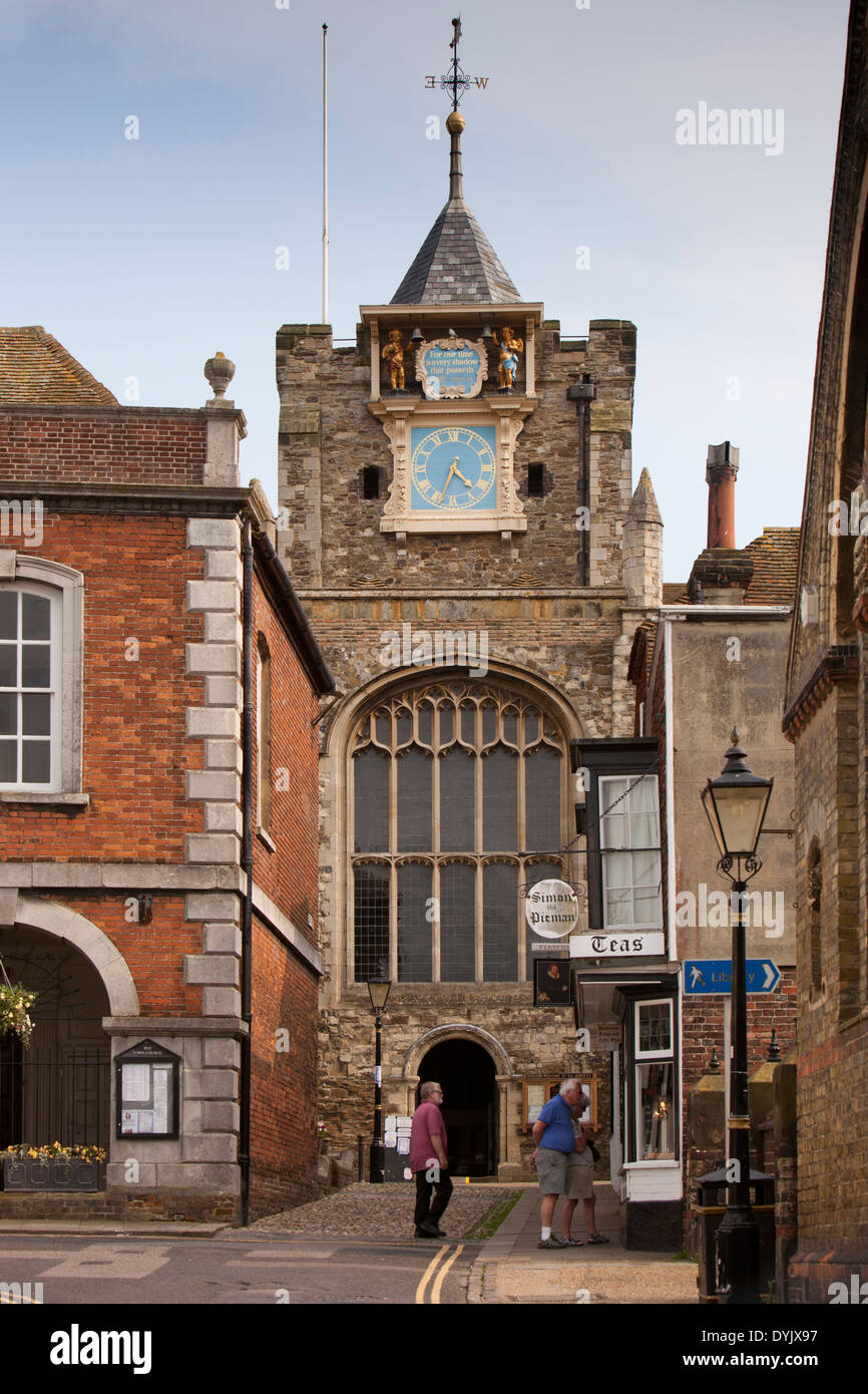 Royaume-uni, Angleterre, East Sussex, seigle, Market Street, passage de l'hôtel de ville à l'église Banque D'Images