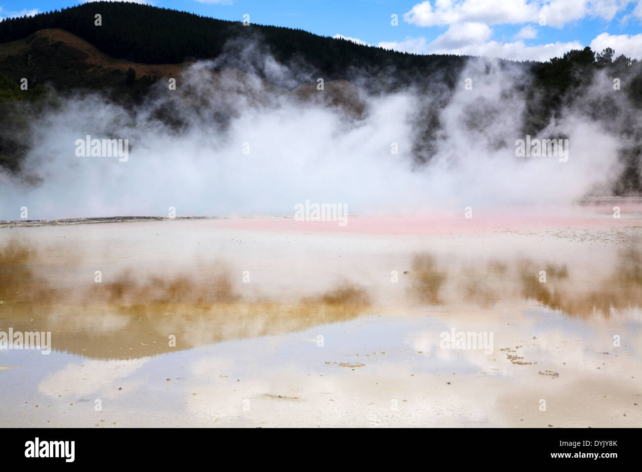 Wai-O-Tapu Nouvelle Zélande Banque D'Images