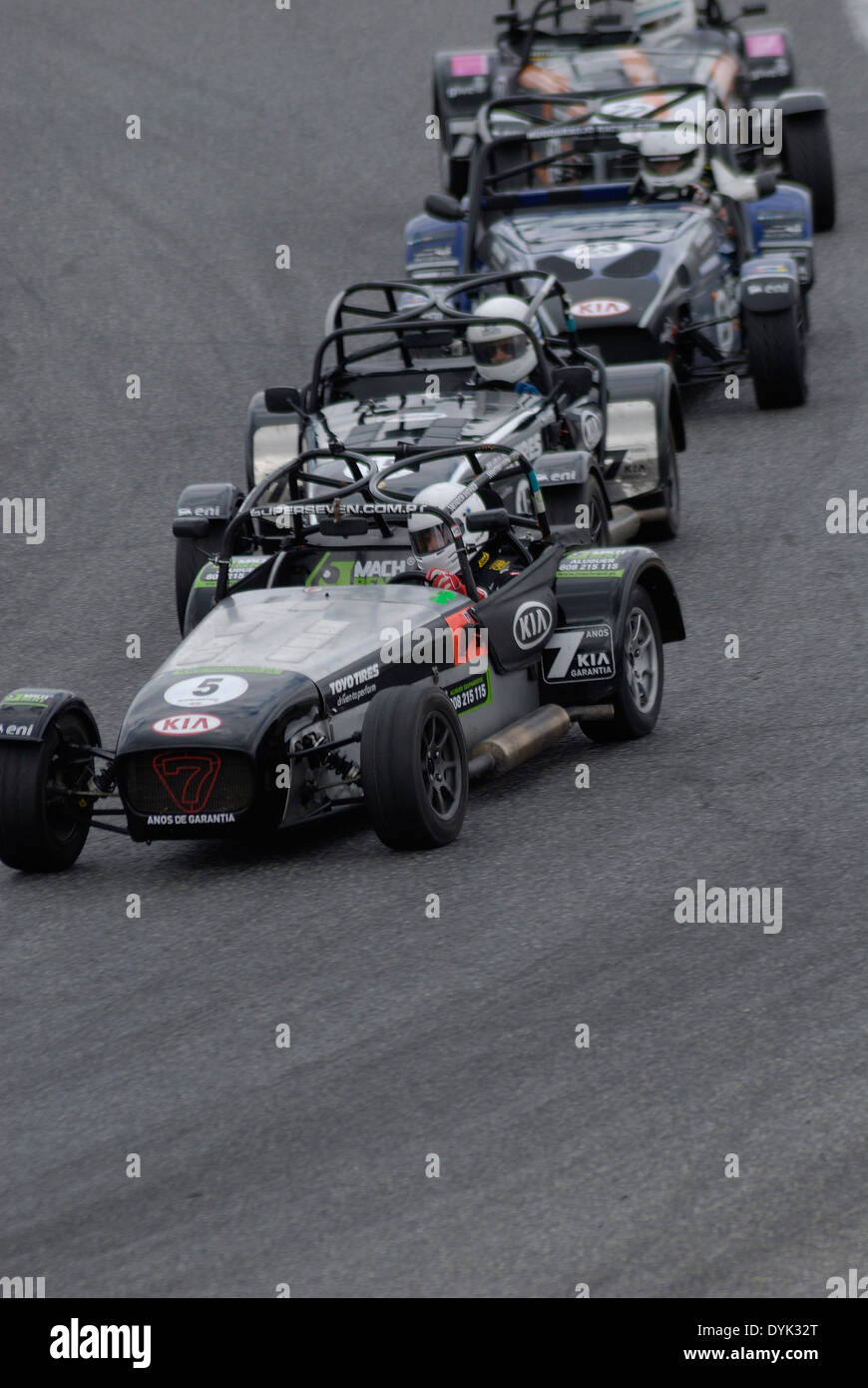 Course en ligne Caterham Super Seven par KIA. Banque D'Images