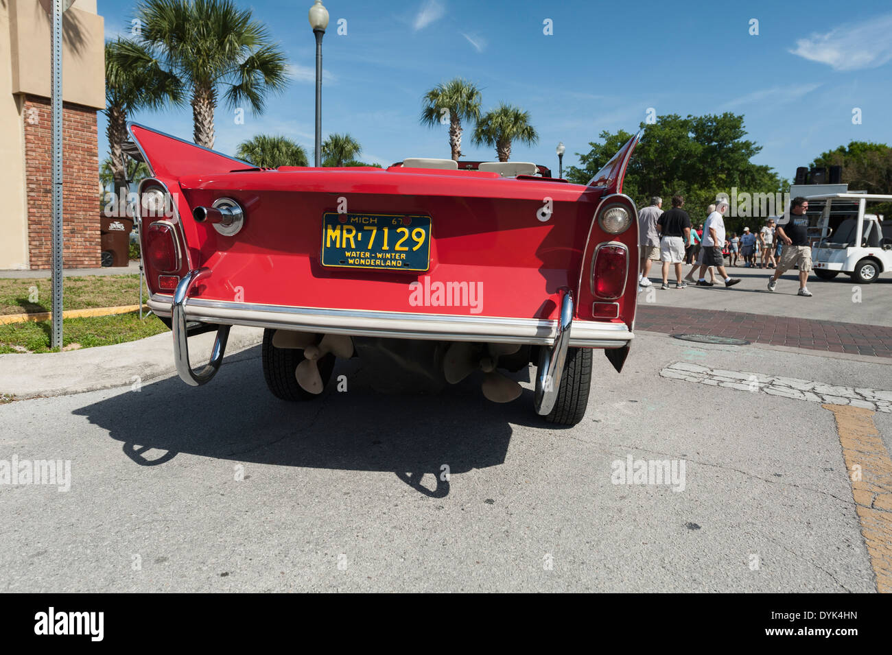 Un show à l'Amphicar un classique antique car show à Tavares, Florida USA Banque D'Images