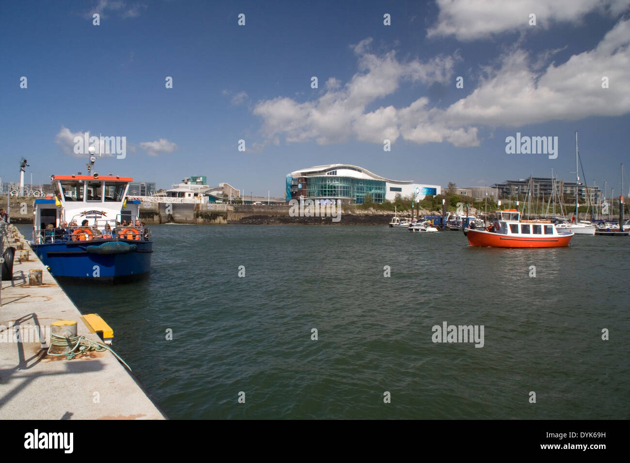 Les services de taxi de l'eau à Plymouth Barbican Banque D'Images