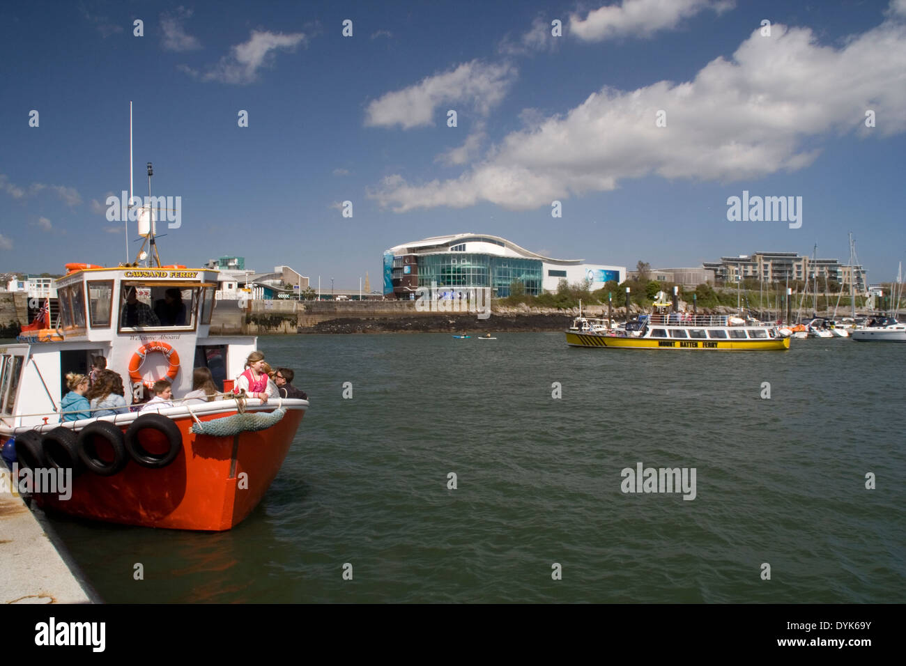 Les bateaux-taxis à Plymouth Barbican Banque D'Images