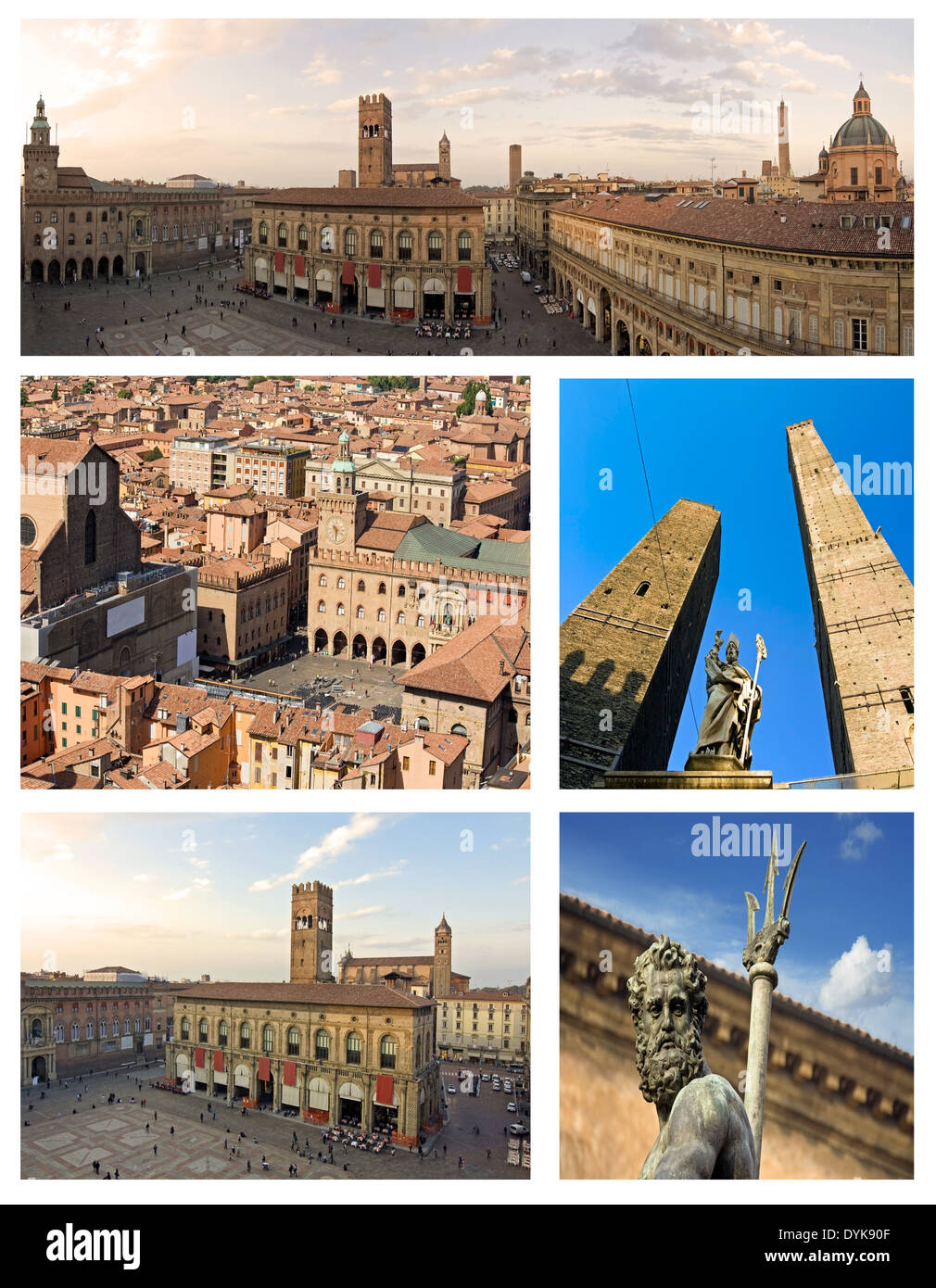 Collage de Bologne, Emilie-Romagne - Italie Banque D'Images