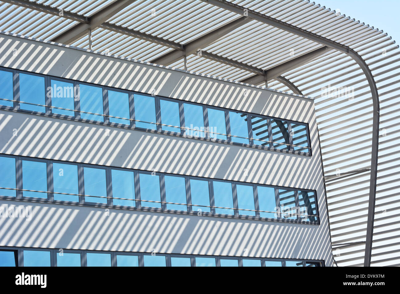 La gare routière de Munich comme exemple de résumé les éléments architecturaux Banque D'Images
