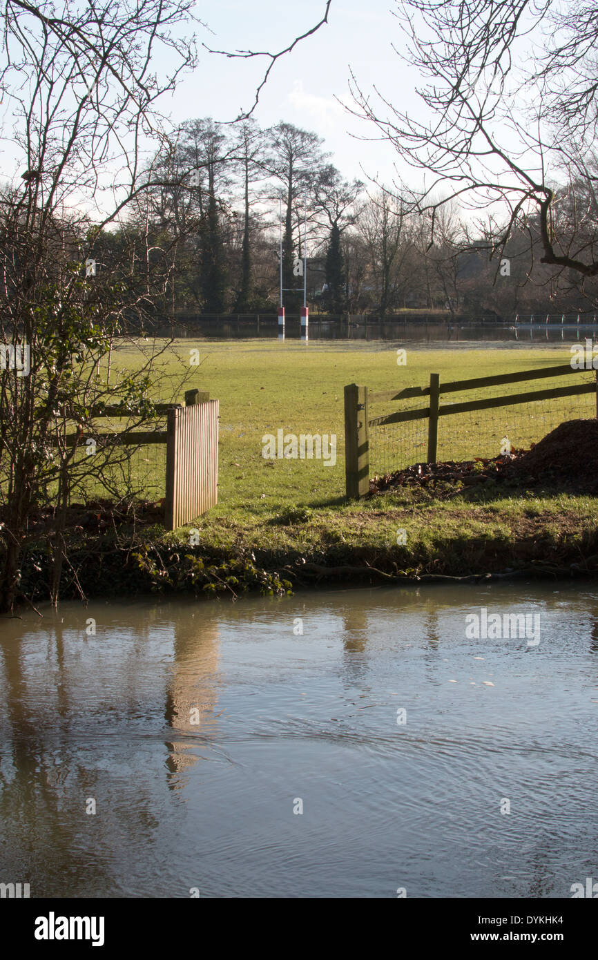 Oxford pré inondé de Christchurch Banque D'Images