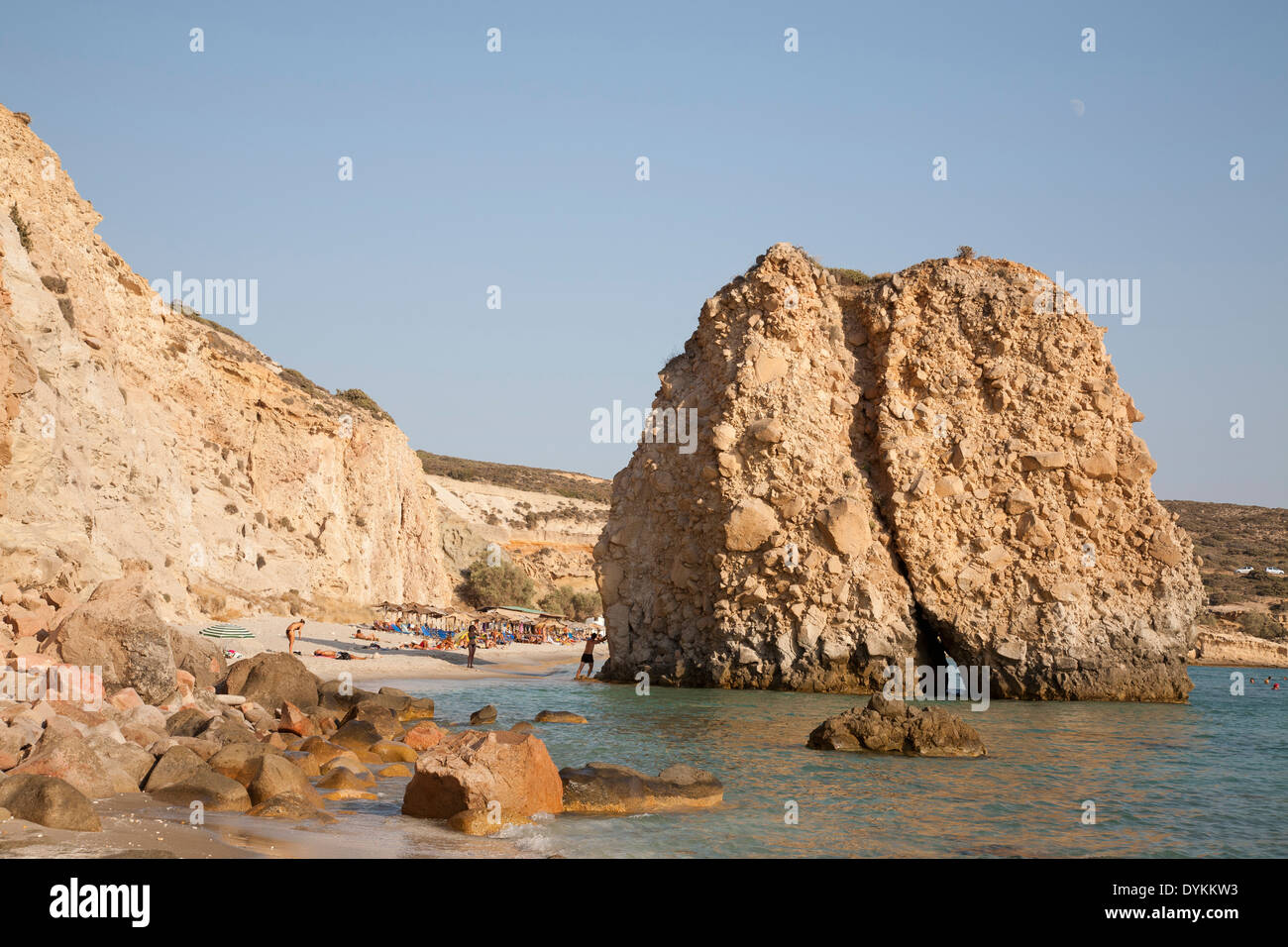 Firiplaka beach, île de Milos, Cyclades, Grèce, Europe Banque D'Images