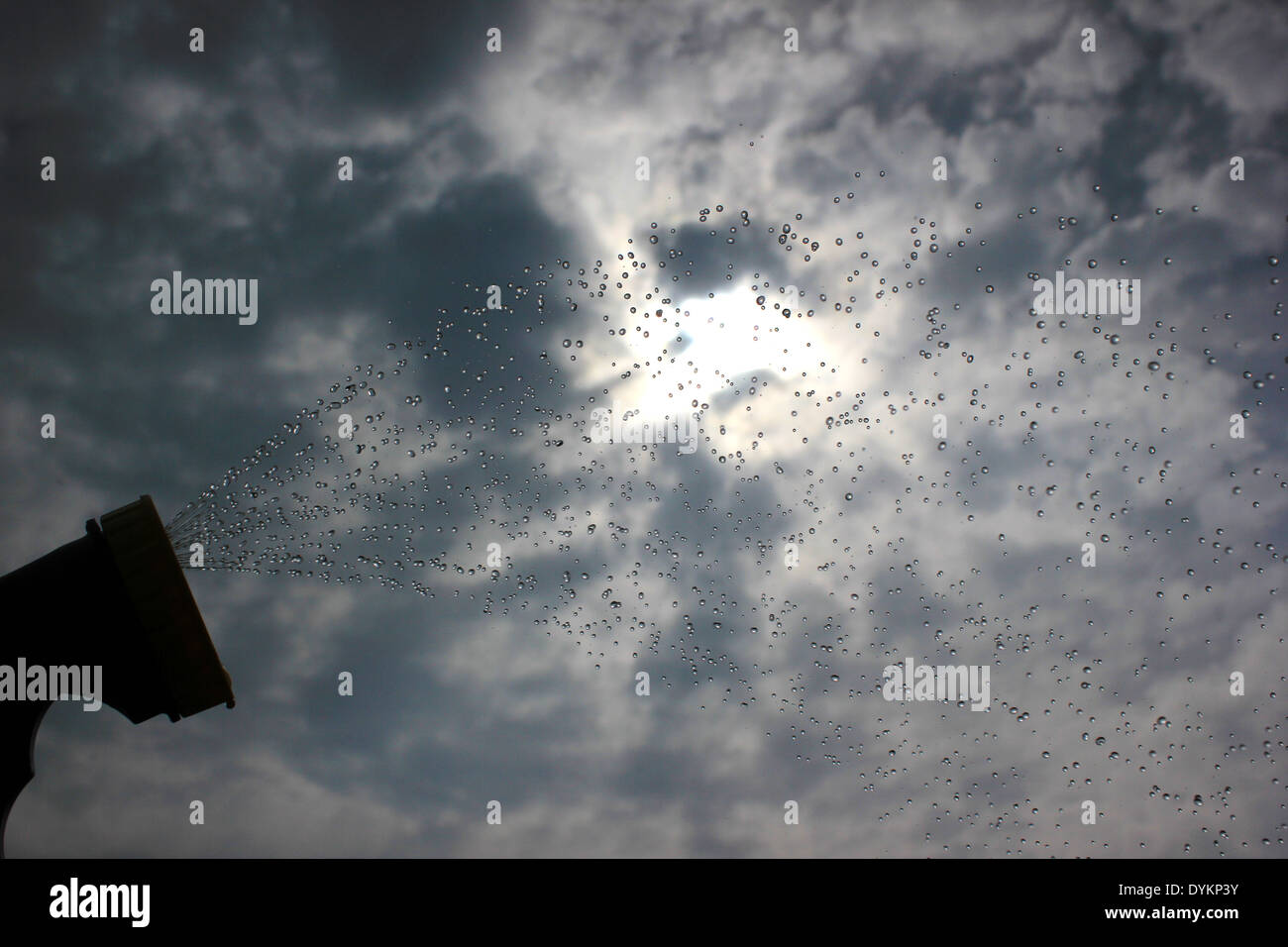 Jet d'eau d'arrosage Banque D'Images