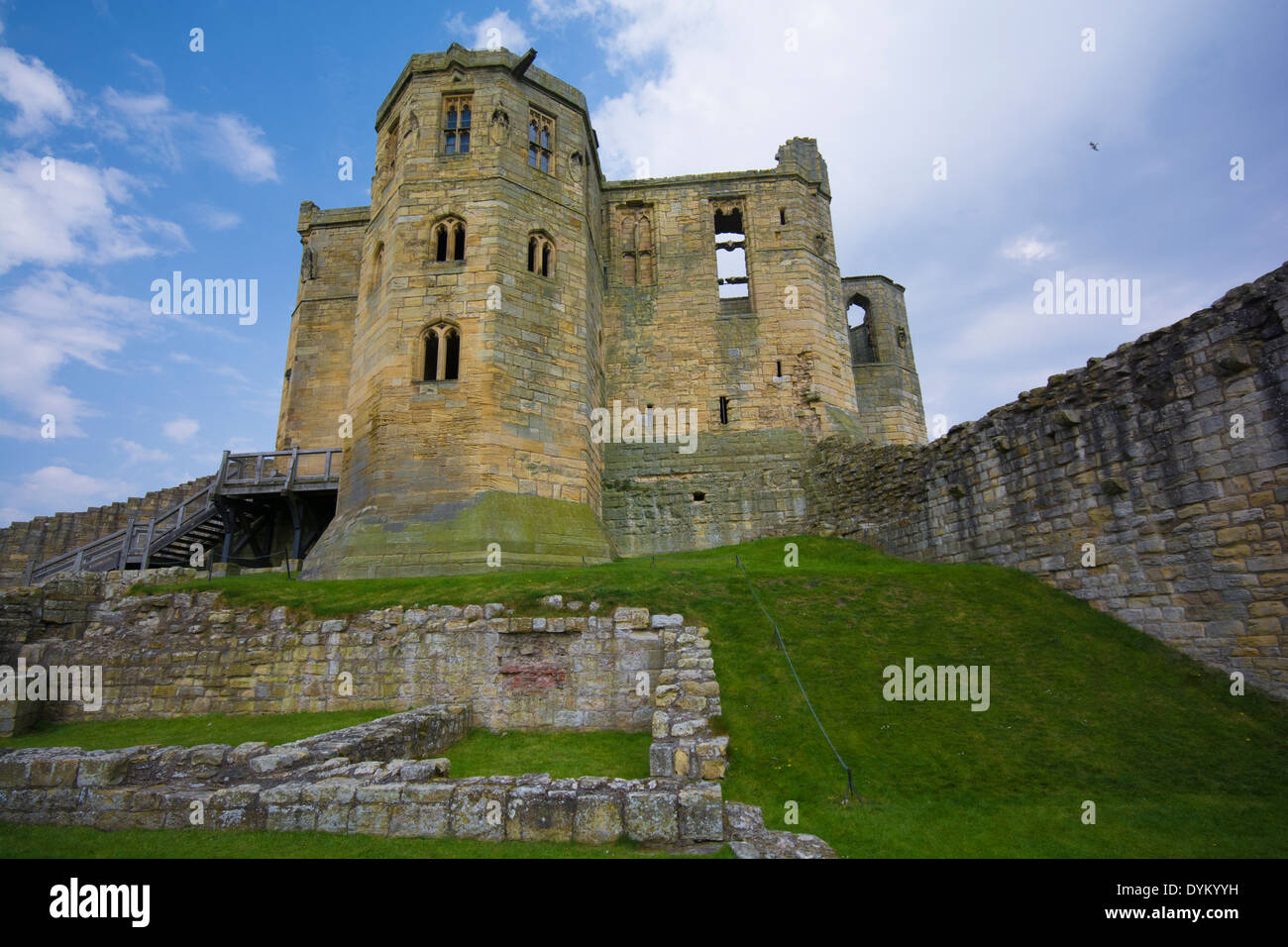 Château de Warkworth Banque D'Images