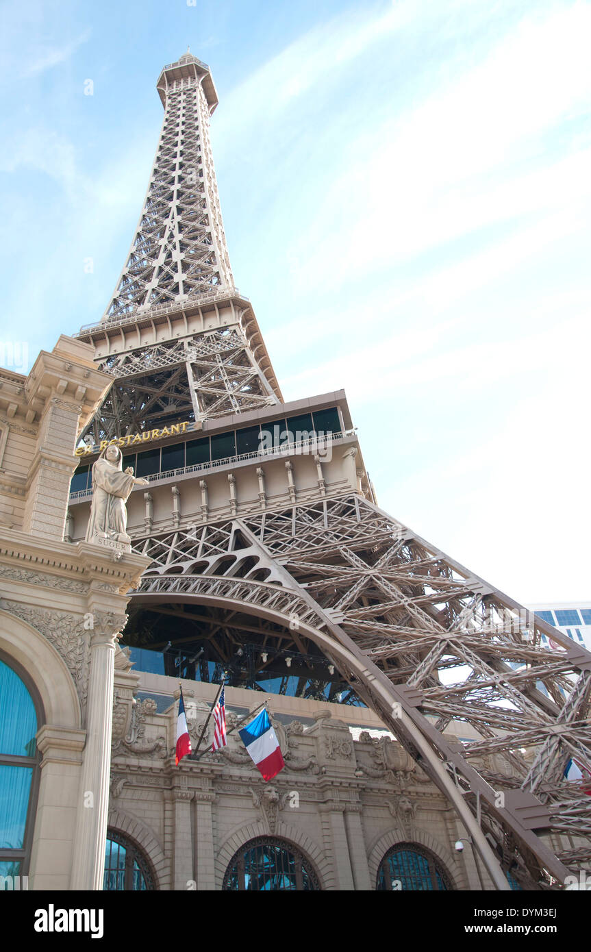 La tour Eiffel de Las Vegas Hotel Paris Banque D'Images