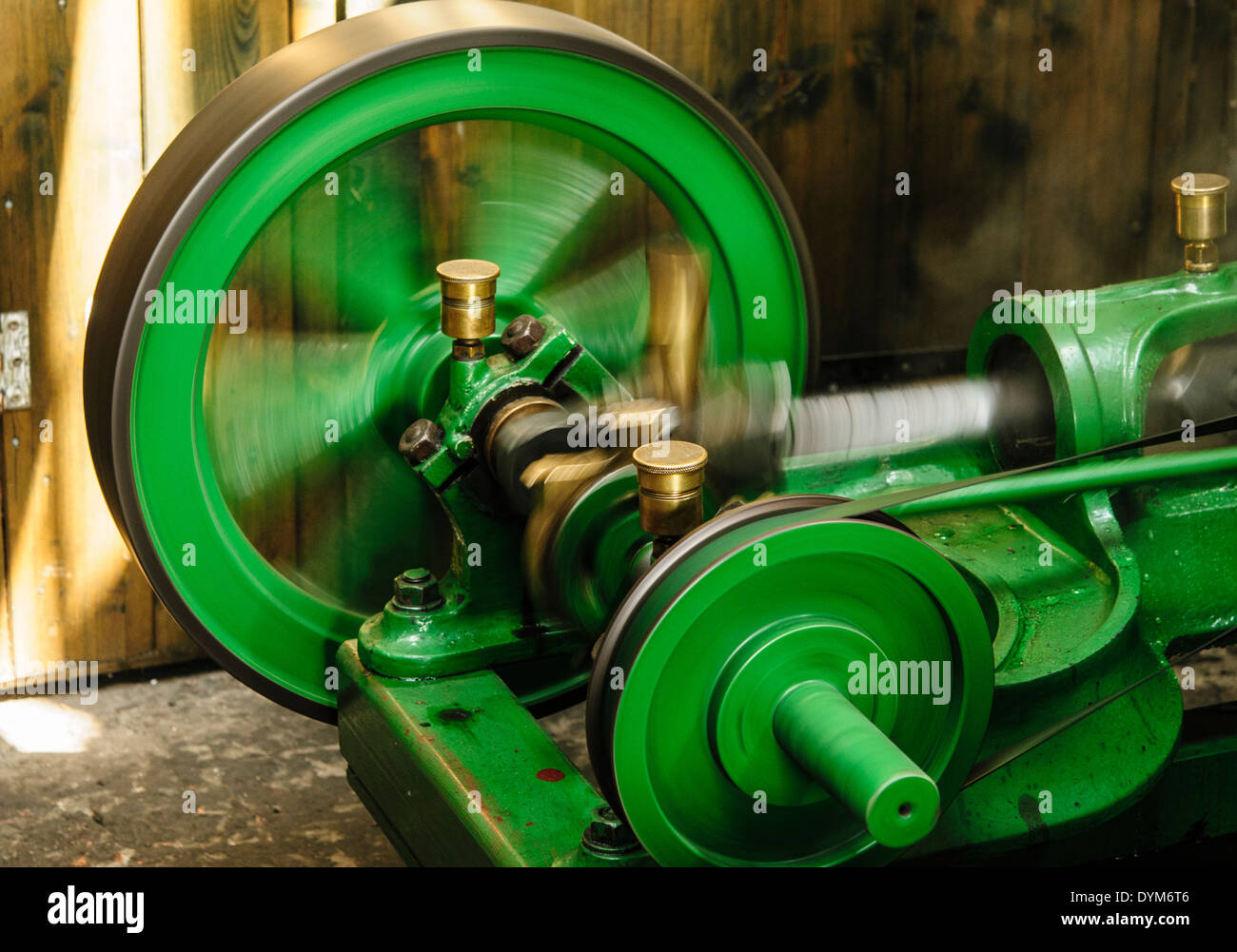 Tourner le moteur à vapeur Banque D'Images