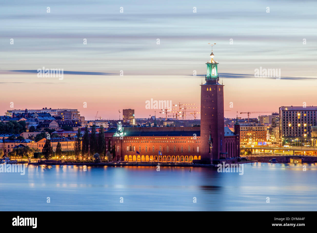L'Hôtel de Ville de Stockholm, Stockholms Stadshus, Stockholm, Stockholm, Suède Comté Banque D'Images