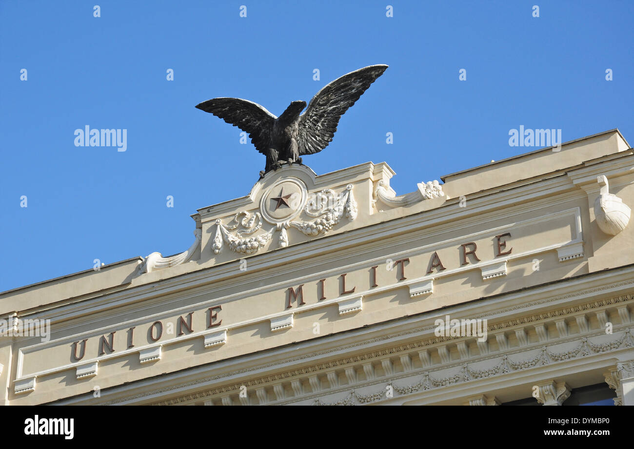 Palazzo ex Unione Militare, Rome, Italie (Ex 'Unione Militare", situé entre la Via del Corso et Via Tomacelli) Banque D'Images