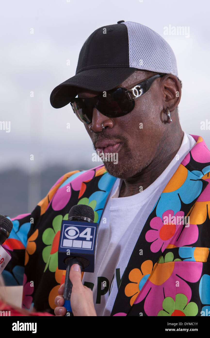 Dennis Keith Rodman joueur américain professionnel de basket-ball Banque D'Images
