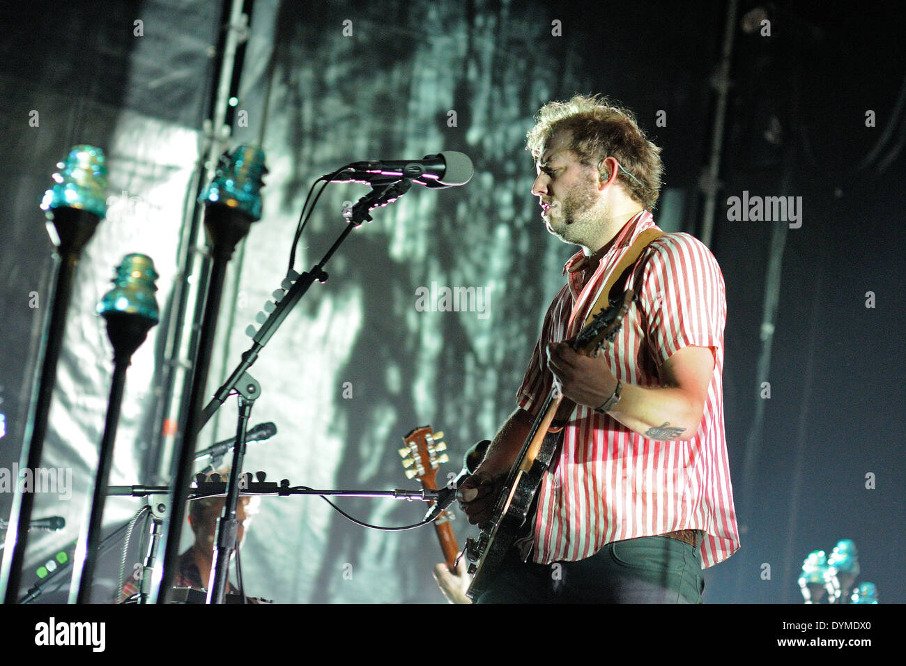 Barcelone - 27 juillet : Bon Iver (American folk indie band fondé en 2007 par Justin Vernon). Banque D'Images