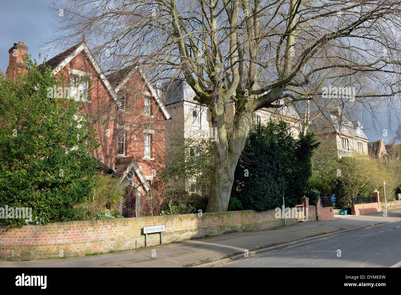 Maisons de North Oxford Banque D'Images