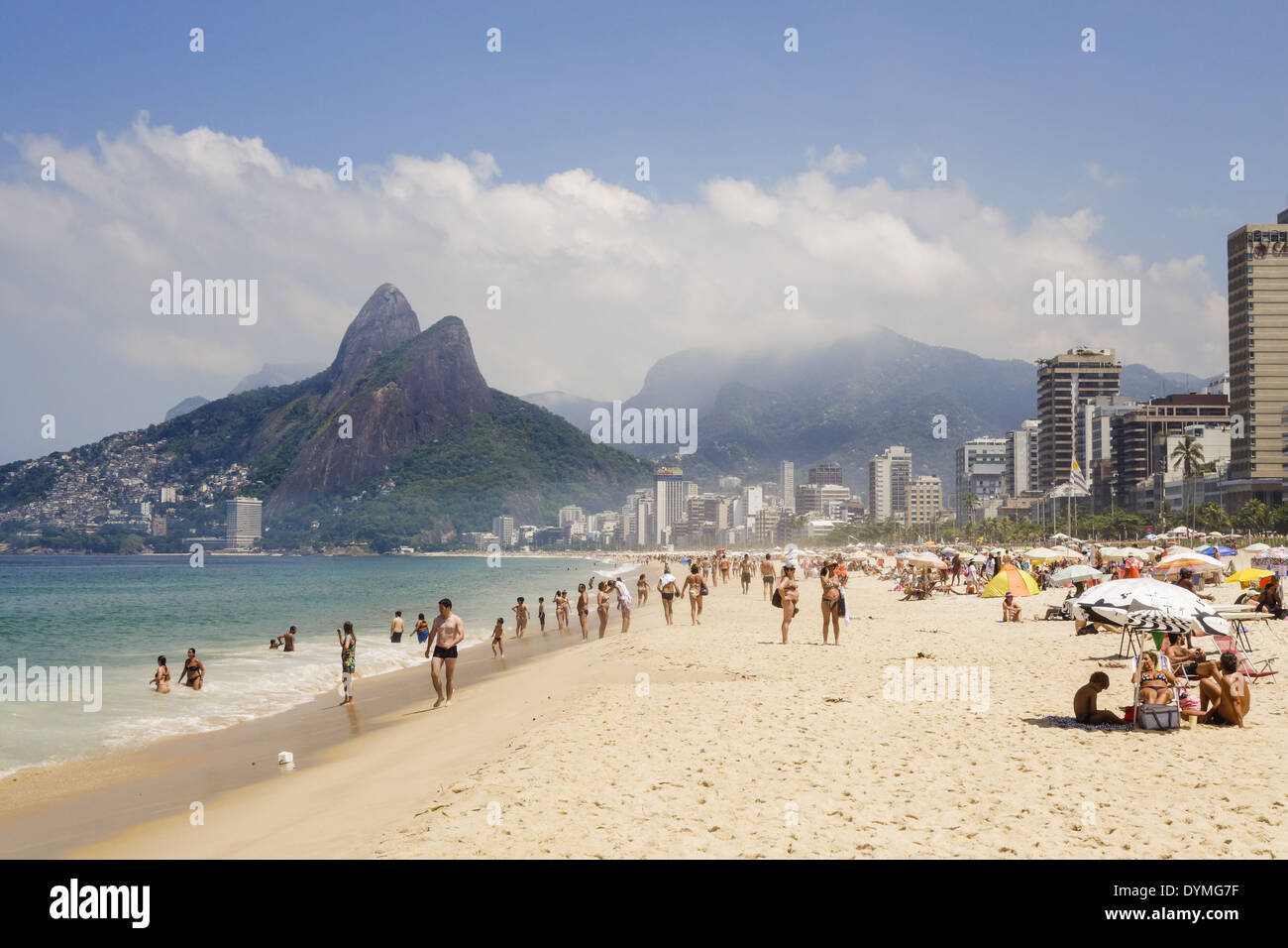 Rio de Janeiro, Ipanema Beach, Brésil Banque D'Images