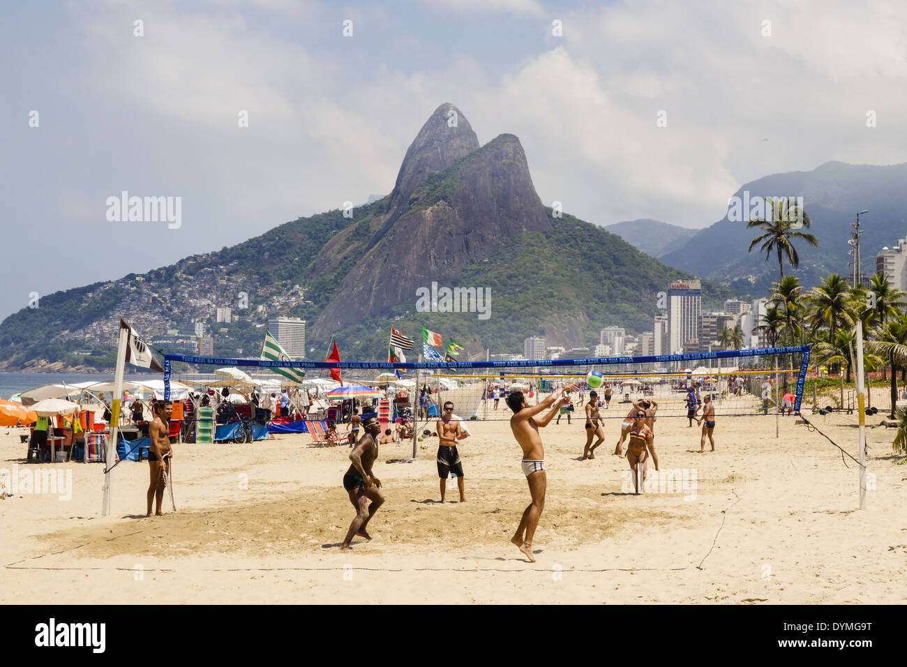 Rio de Janeiro, Ipanema Beach, Brésil Banque D'Images
