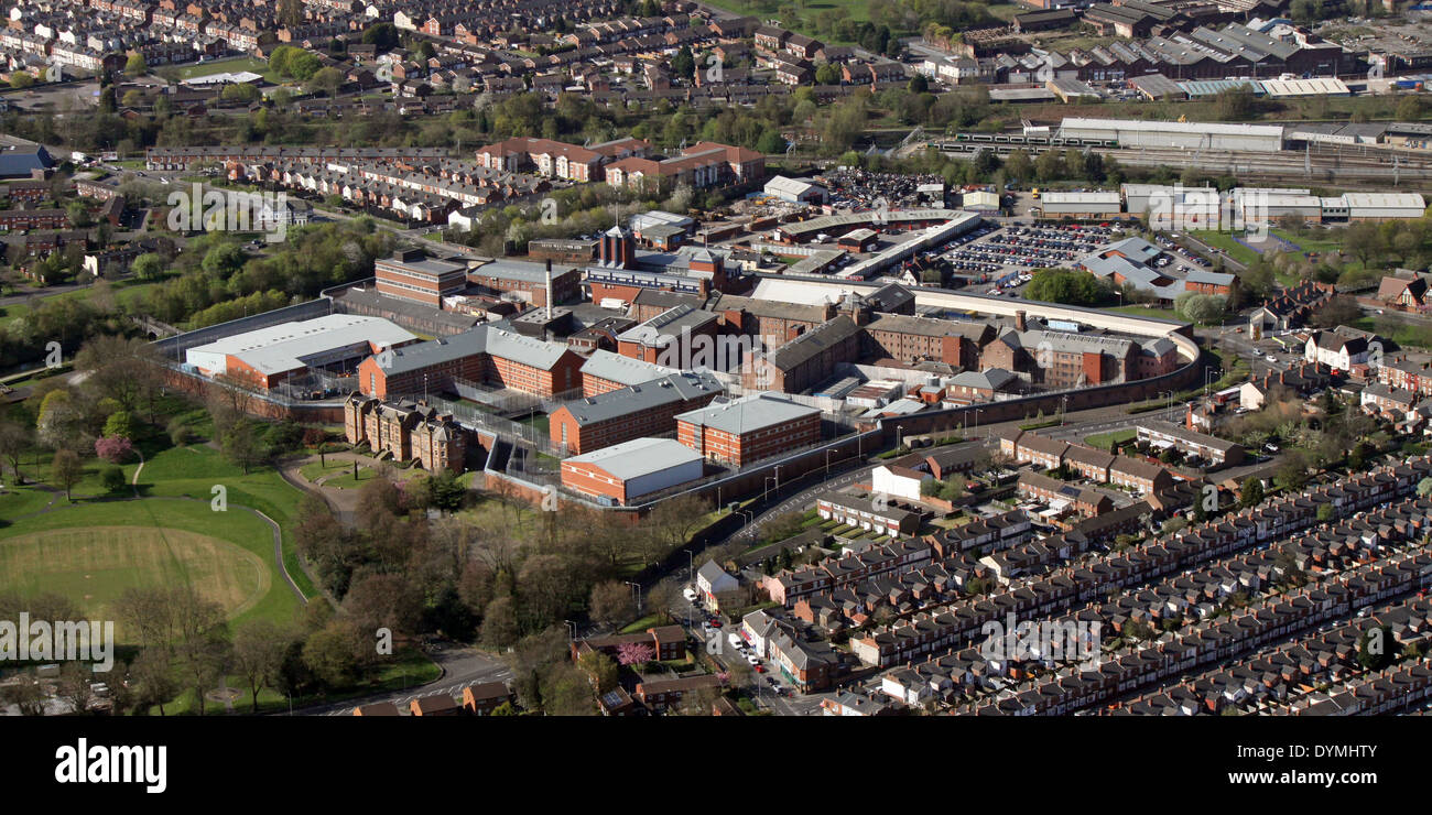 Vue aérienne de la prison de Birmingham mieux connu sous le nom de Prison Prison Winson Green ou Banque D'Images