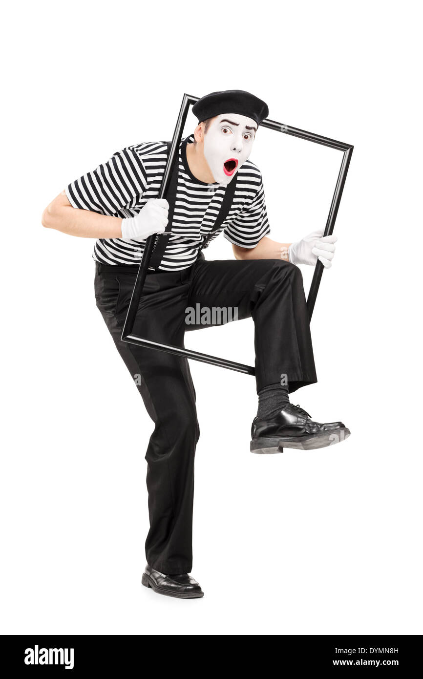 Mime artist Banque d'images détourées - Alamy