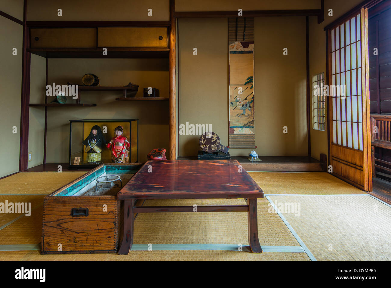 Geisha Kaikaro chambre en date du début du 19ème siècle situé dans le quartier de Higashi Chayagai, Kanazawa, Ishikawa Prefecture, Japan Banque D'Images