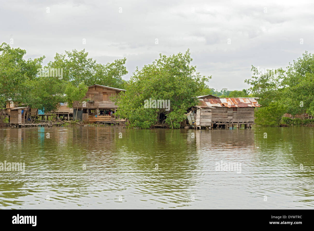 Almirante ville au Panama est principalement utilisé comme un tremplin pour les terres à d'autres villes sur le continent à partir de Bocas del Toro Banque D'Images