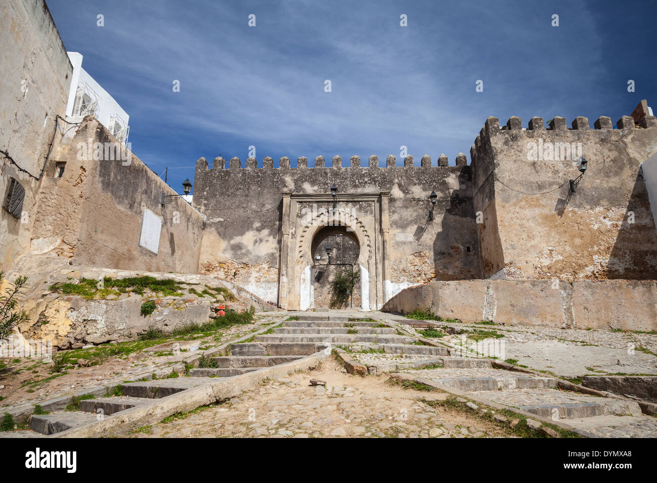 Ancienne forteresse de Madina. Vieille ville de Tanger, Maroc Banque D'Images