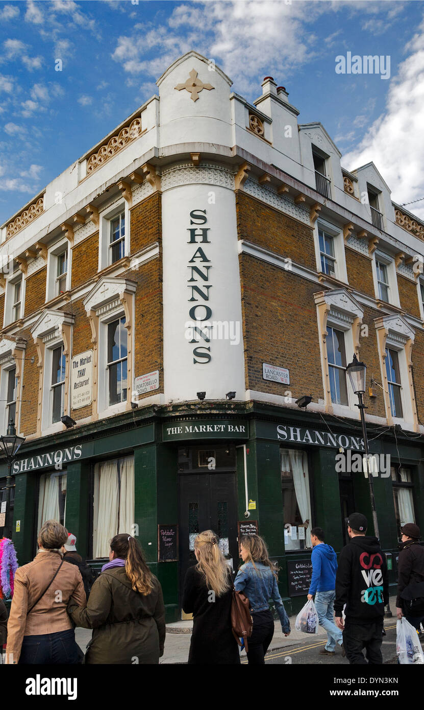 Shannon Pub, Portobello Road, London, England, UK Photo Stock - Alamy
