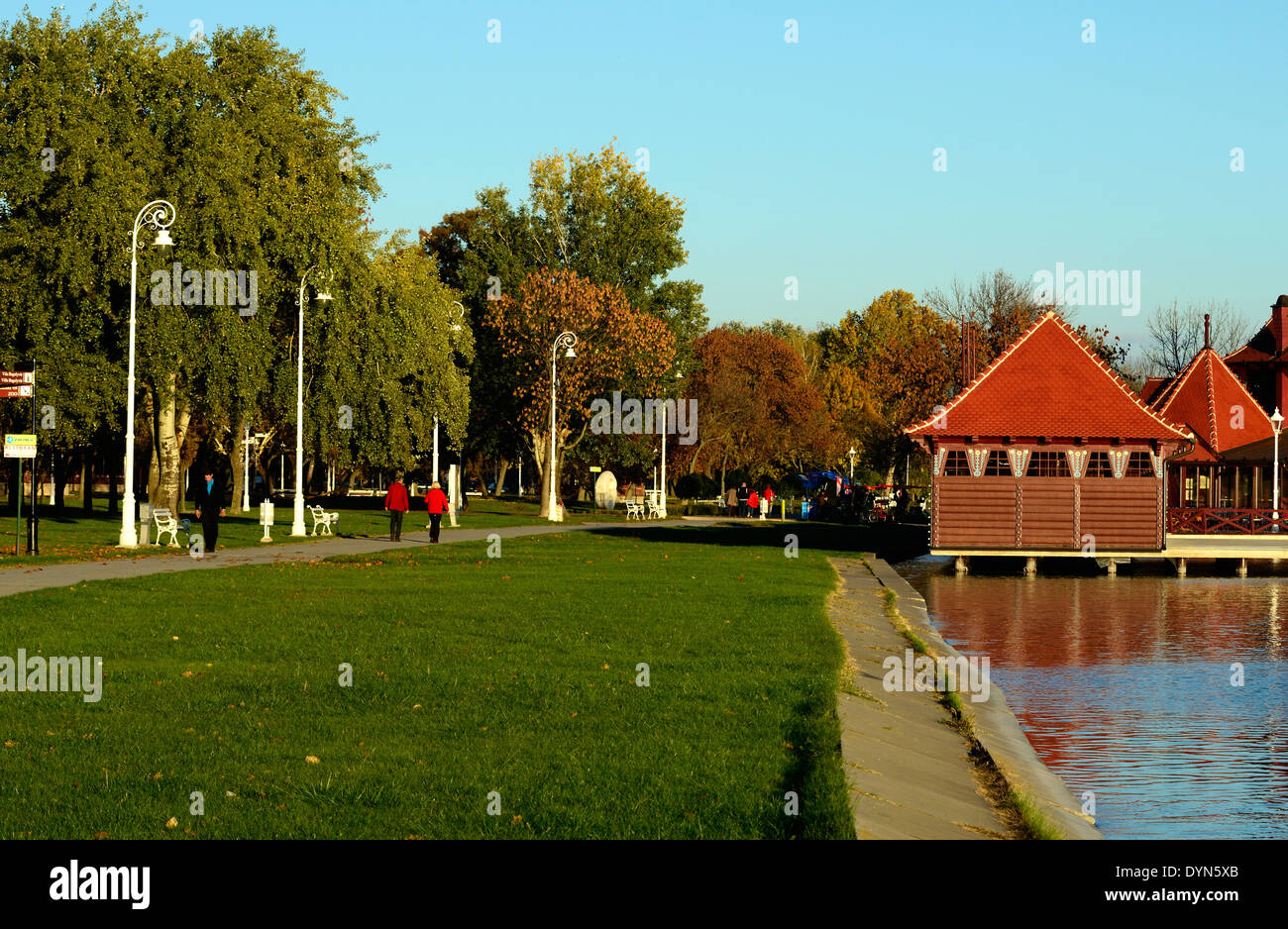 L'Europe Serbie Subotica Lac Palic womens lido Banque D'Images