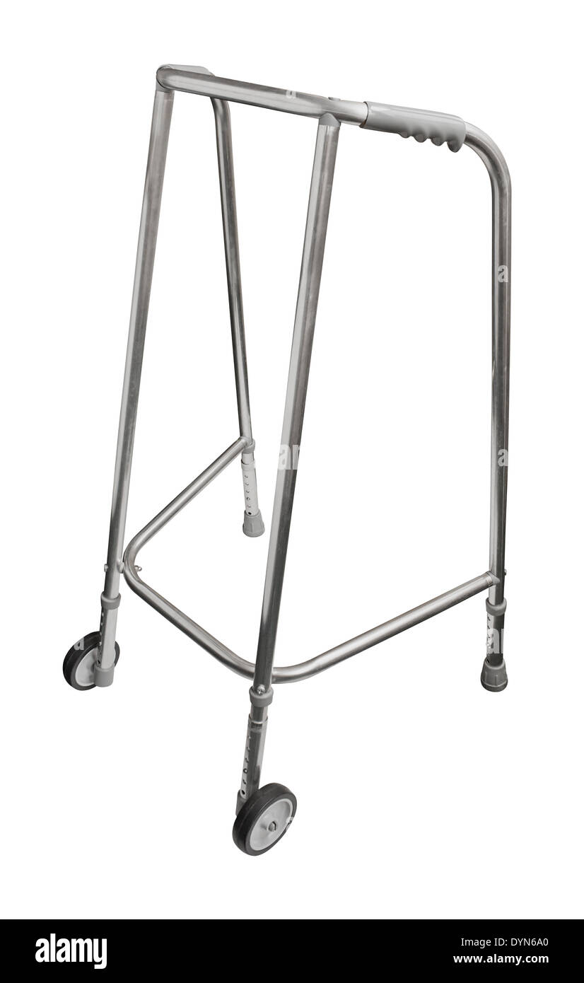 Walker à roues utilisés par les personnes âgées Les personnes âgées et la récupération de l'aide les patients à mobilité réduite. Banque D'Images