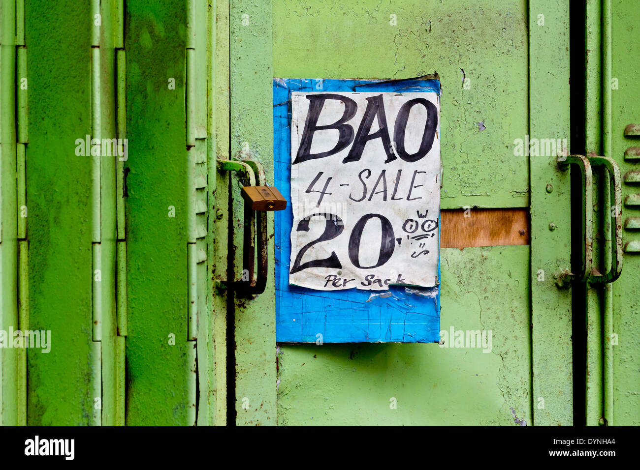 Étiquette de prix à Puerto Princesa, Palawan, Philippines Banque D'Images