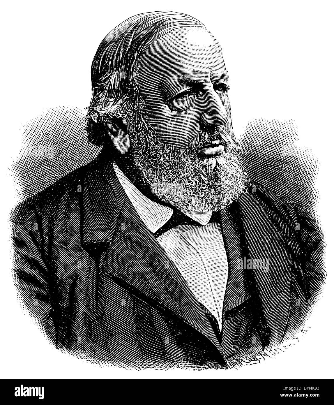 Ferdinand von Hiller (né le 24 octobre 1811, est décédé le 10 mai 1885) Banque D'Images Ferdinand von Hiller (né le 24 octobre 1811, est décédé le 10 mai 1885) Banque D'Images