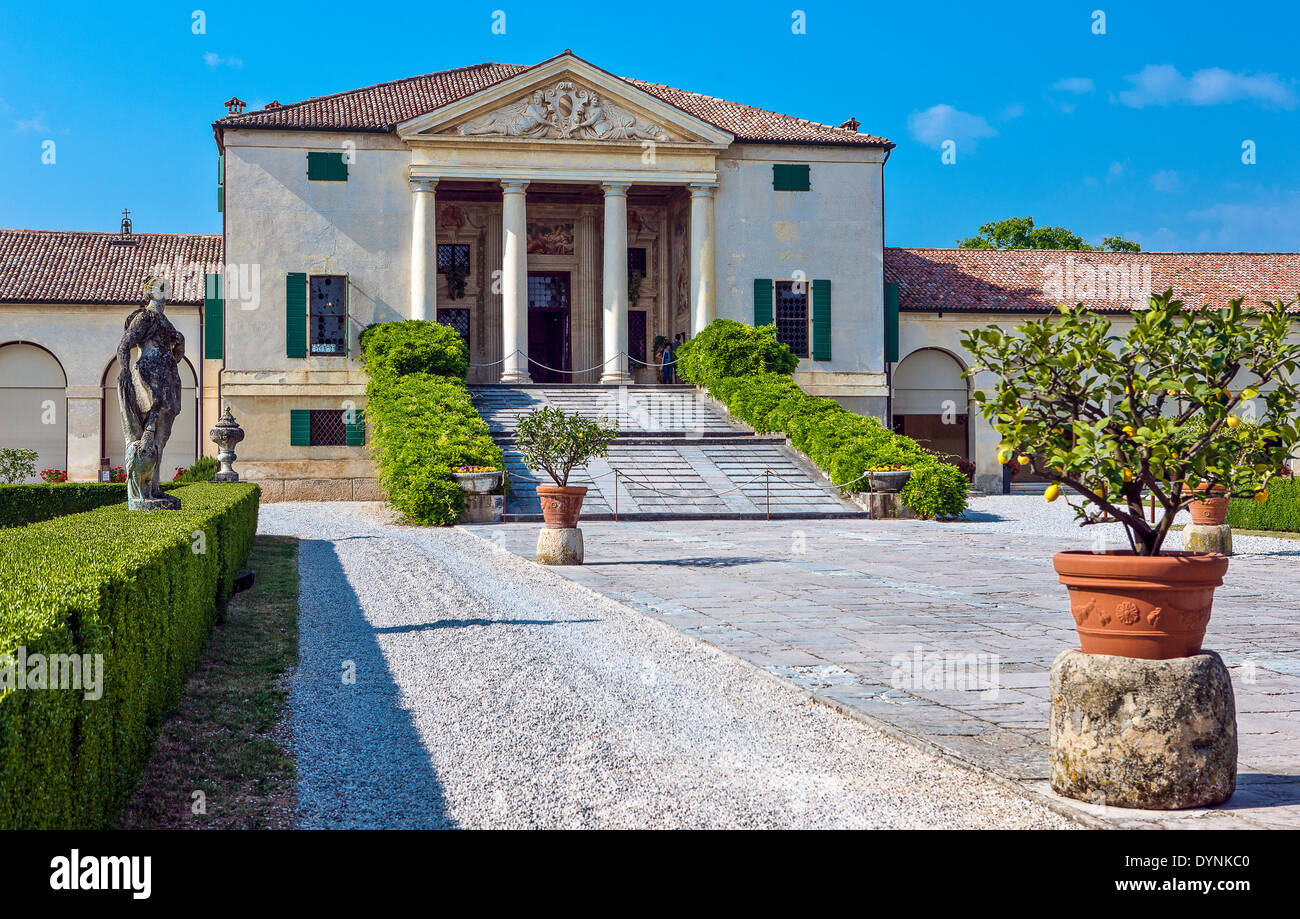 L'Italie, Vénétie, Fanzolo di Vedelago, Villa Emo, architecte Andrea Palladio. Banque D'Images