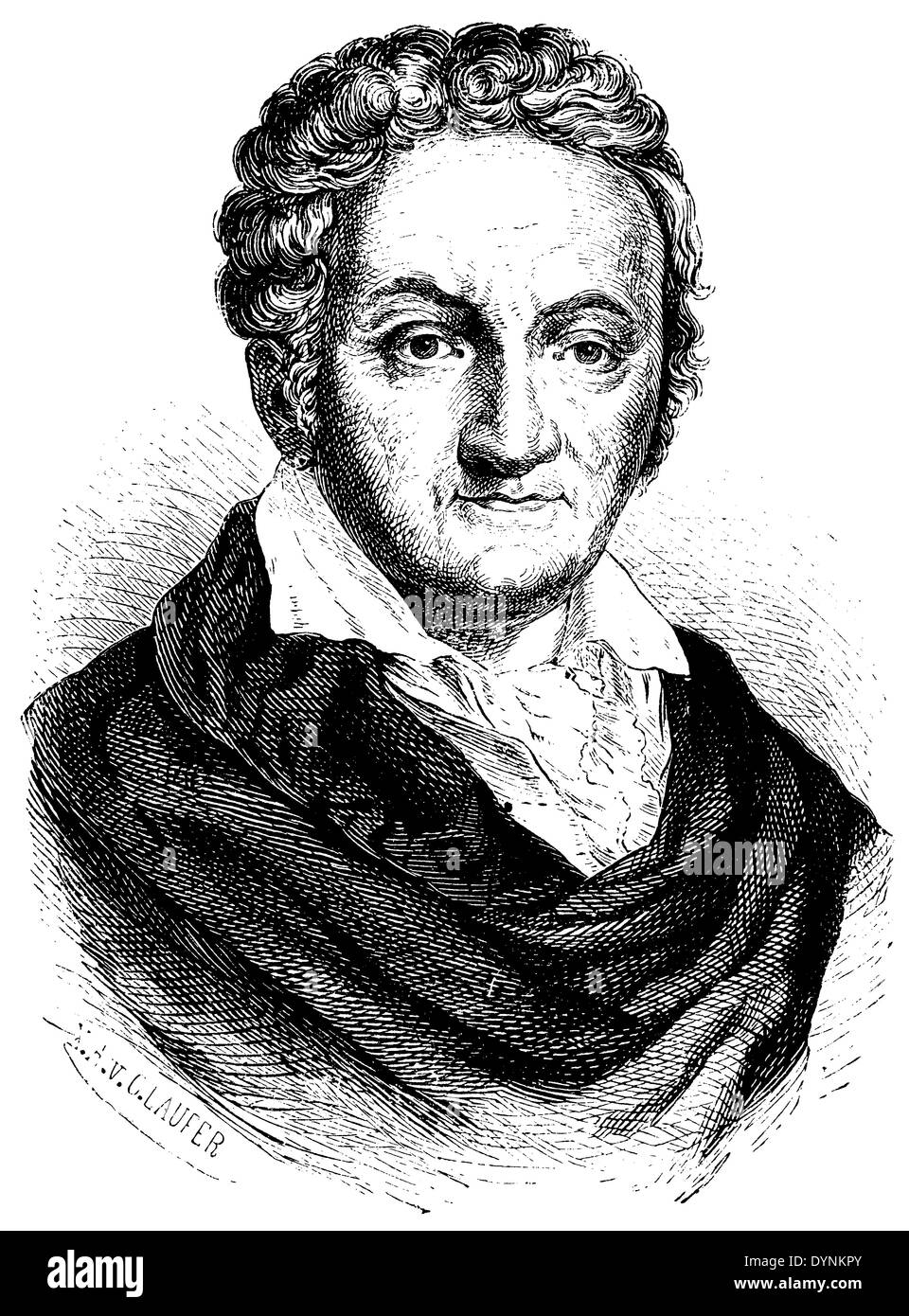 Christian Graf zu Stolberg (né le 15 octobre 1748, est décédé le 18 janvier 1821) Banque D'Images