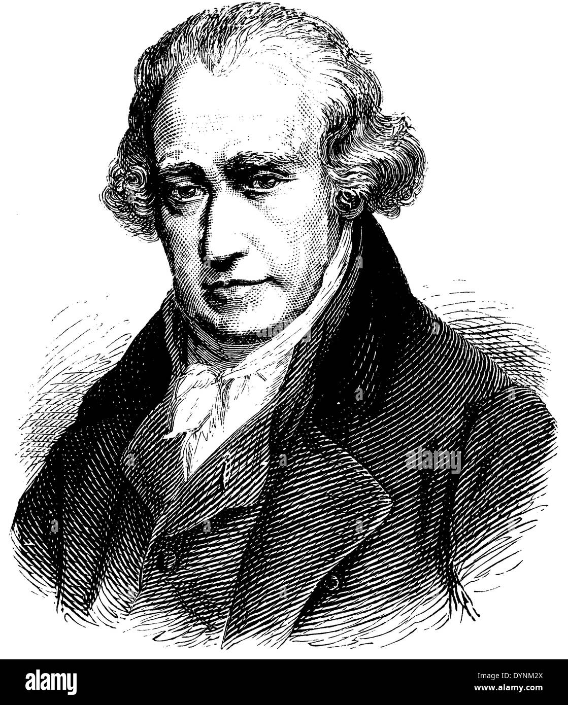 James Watt (né le 19 janvier 1736, est décédé le 19 août 1819) Banque D'Images