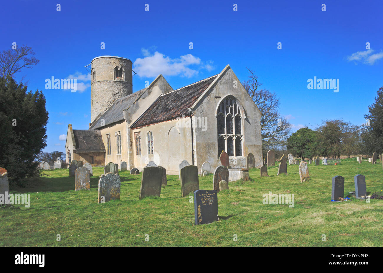 Une vue de l'église paroissiale de St Margaret au Herringfleet, Suffolk, Angleterre, Royaume-Uni. Banque D'Images