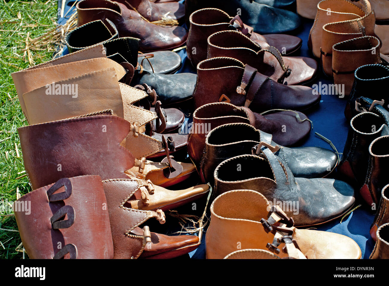 Chaussures expose pour naviguer, bataille de Clontarf Dublin festival, le 19 avril 2014, Banque D'Images