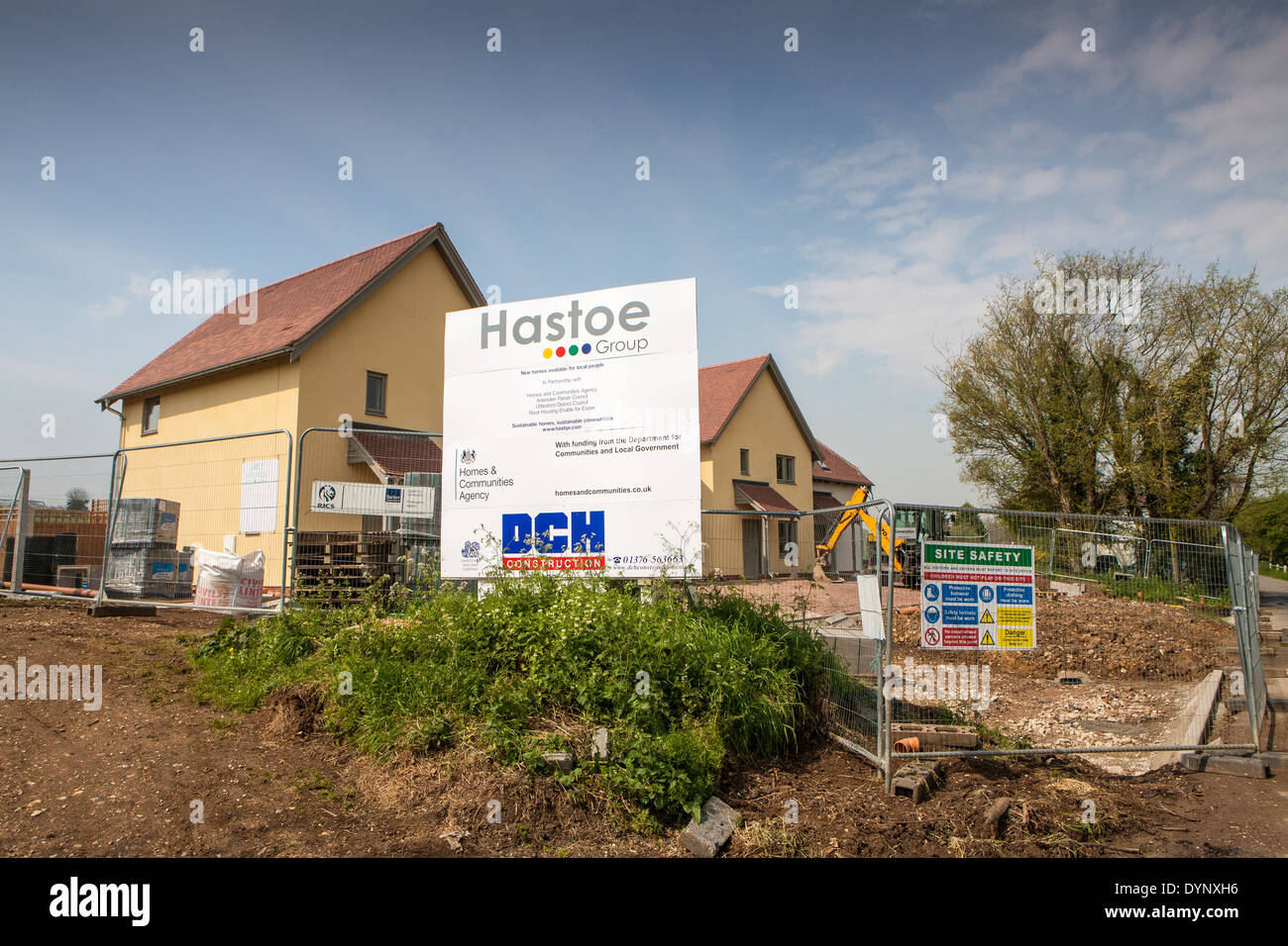 De nouvelles maisons construites en Uttlesford, Essex, Angleterre Banque D'Images
