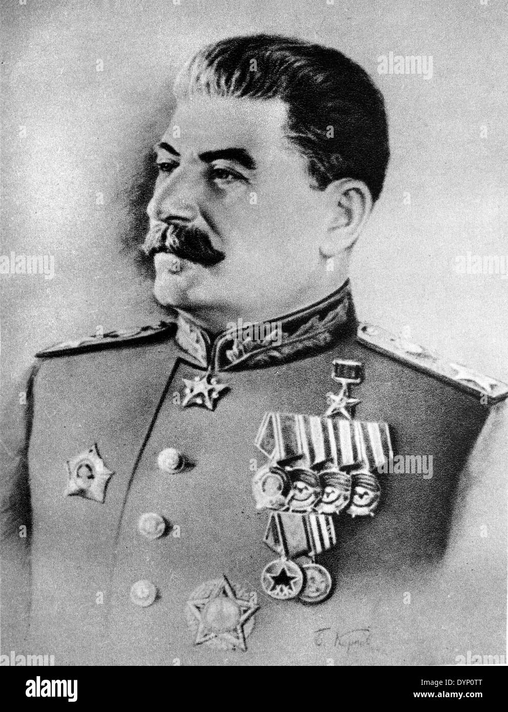 Joseph Staline (1878-1953), chef de l'Union Soviétique Banque D'Images