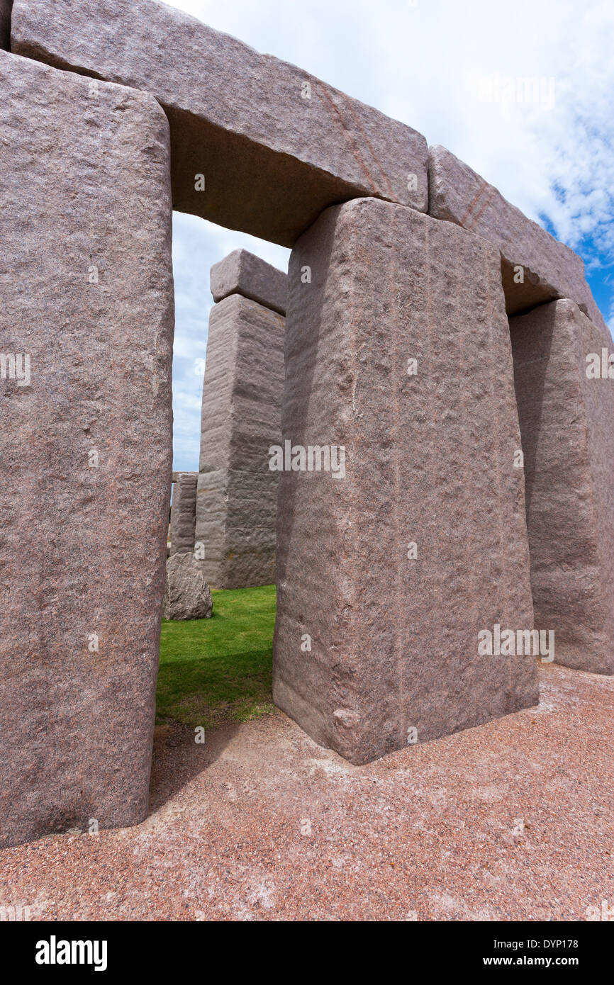 Stonehenge est l'Esperance une réplique de l'Orgininal au Royaume-Uni comme il l'aurait regardé autour de 1950 B.C. Banque D'Images