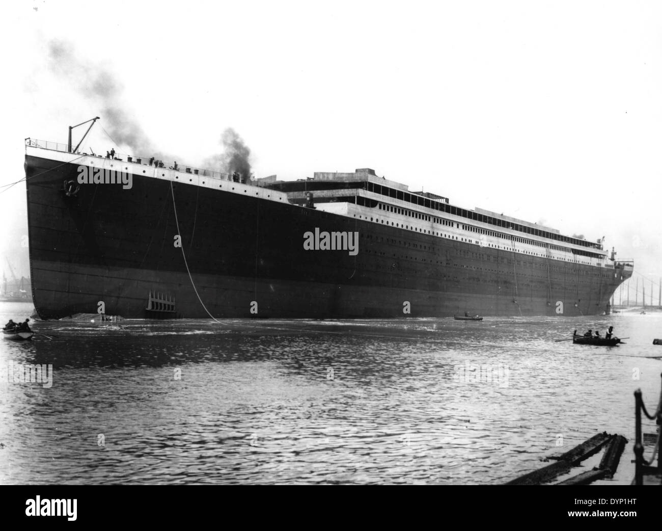RMS Titanic de la White Star Line lancé à la chantier naval Harland and Wolff à Belfast le 31 mai 1911 Banque D'Images