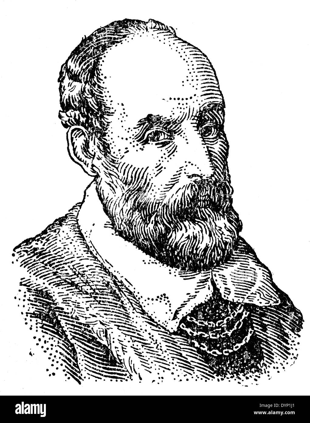 Paolo Véronèse (1528-1588), peintre italien de la Renaissance, illustration de l'Encyclopédie Soviétique, 1928 Banque D'Images