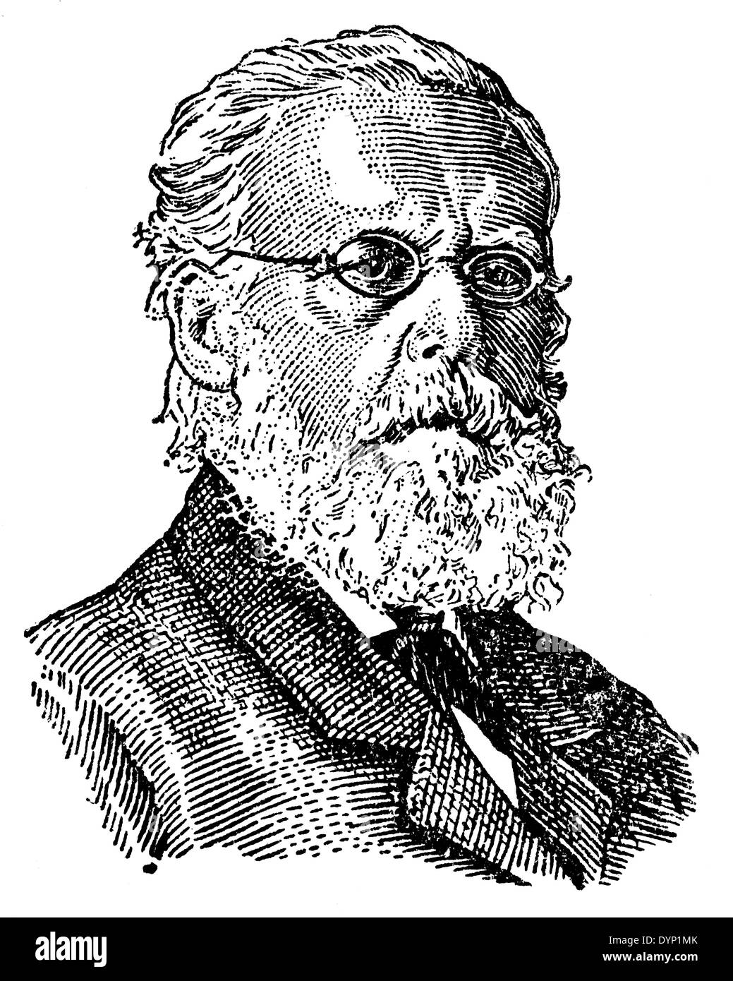 August Weismann (1834-1914), allemand de la biologie évolutive, de l'illustration de l'Encyclopédie Soviétique, 1928 Banque D'Images