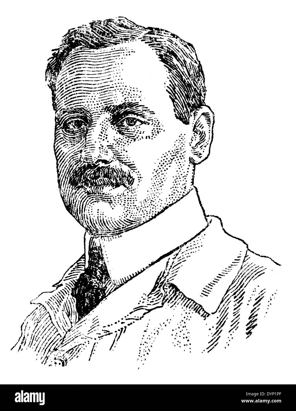 Août Paul von Wassermann (1866-1925), bactériologiste allemand et hygiéniste, illustration de l'Encyclopédie Soviétique, 1928 Banque D'Images