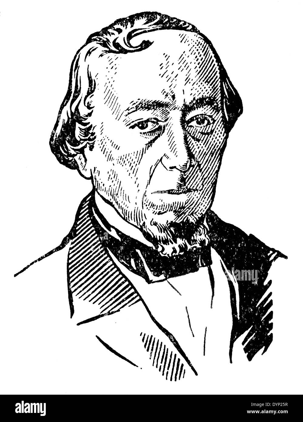 Benjamin Disraeli (1804-1881), premier ministre anglais, illustration de l'Encyclopédie Soviétique, 1927 Banque D'Images