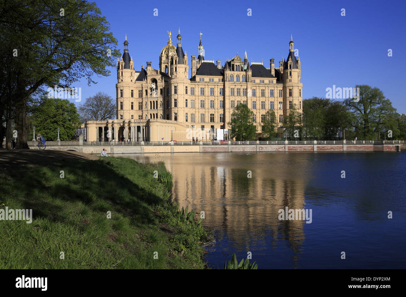 Le château de Schwerin, Mecklembourg Poméranie occidentale, l'Allemagne, de l'Europe Banque D'Images