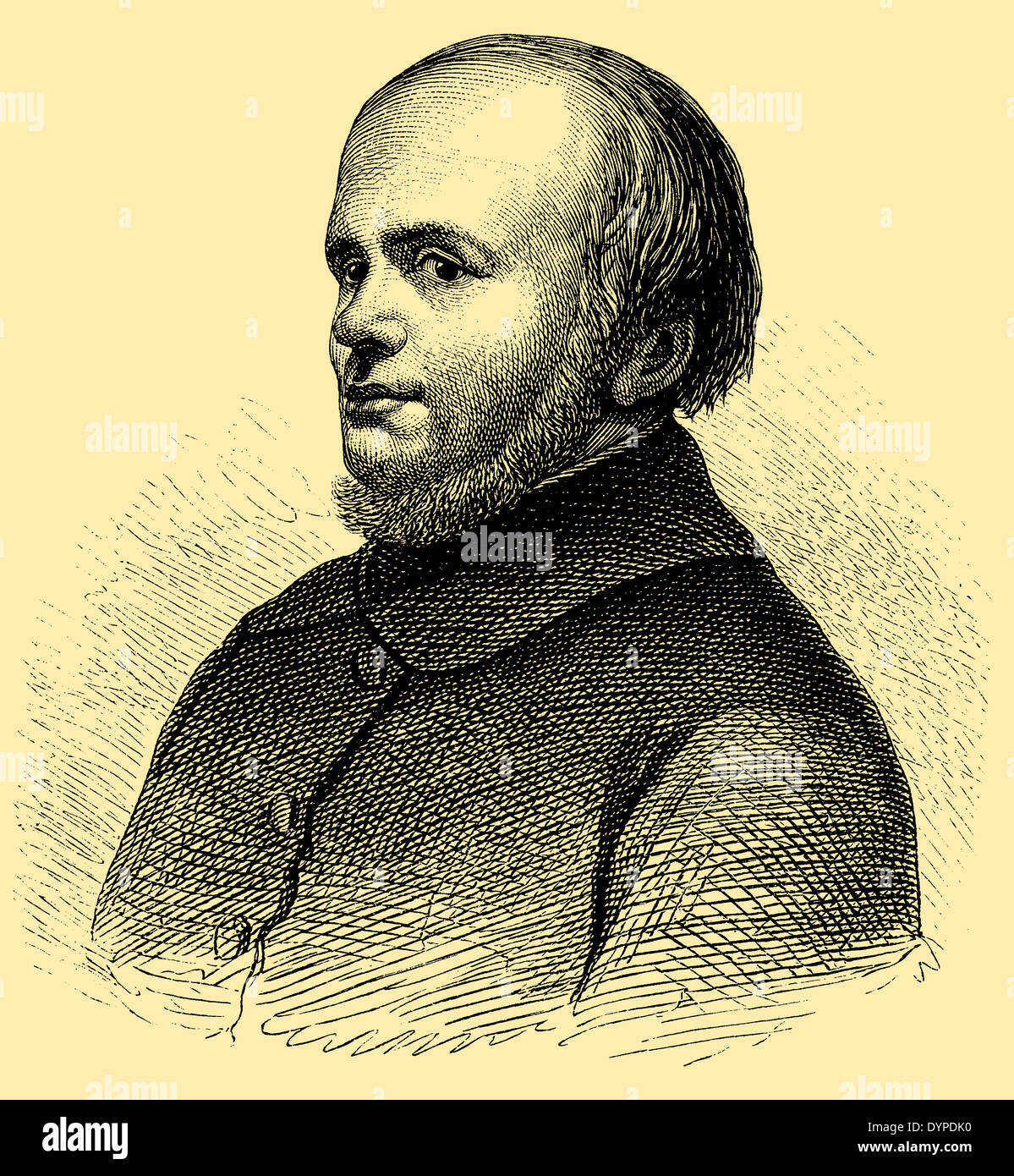 Franz Theodor Kugler (né le 19 janvier 1808, mort le 18 mars 1858) Banque D'Images