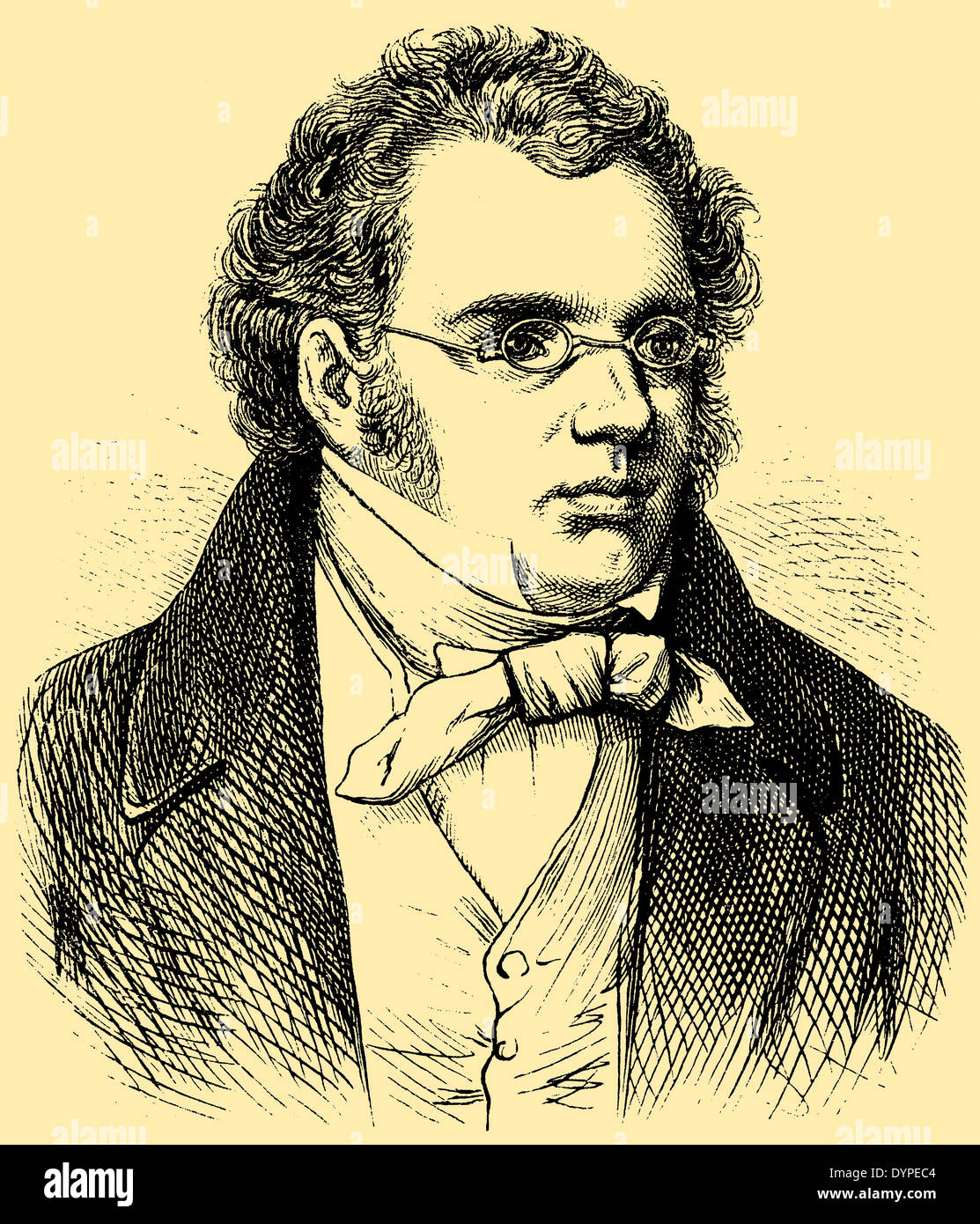 Franz Schubert (né le 31 janvier 1797, est décédé le 19 novembre 1828) Banque D'Images