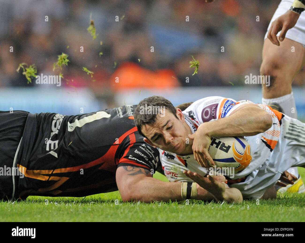 Rabodirect Pro 12 - Jour du Jugement au Millennium Stadium de Cardiff - Ospreys v Dragons rugby. Banque D'Images