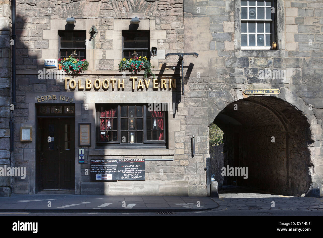 La Tolbooth Tavern pub sur le Royal Mile, Édimbourg Banque D'Images